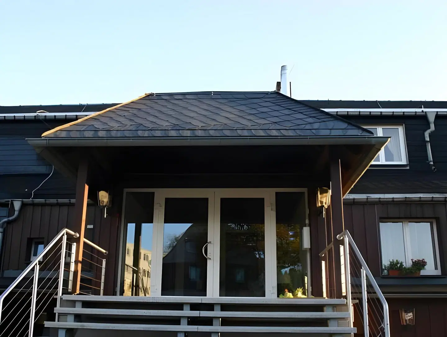 Pension Talblick Terrasse