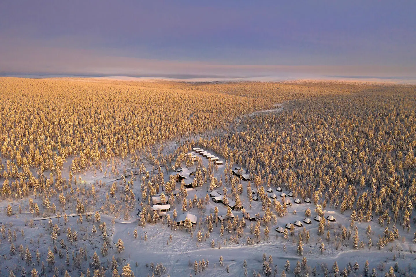Lapplands magische Nächte - Muotka Strand