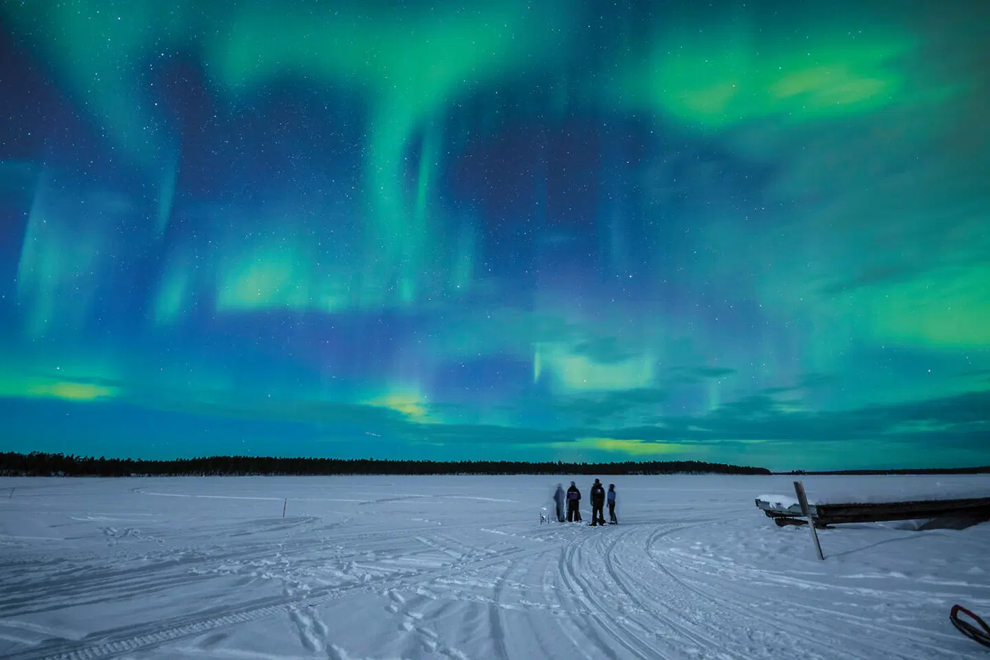 Wildnis unter dem Polarlicht - Inari LANDSCAPE