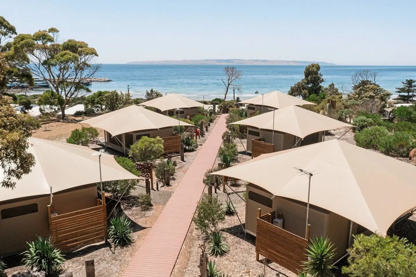 Kangaroo Island Seafront Holiday Park Terrasse