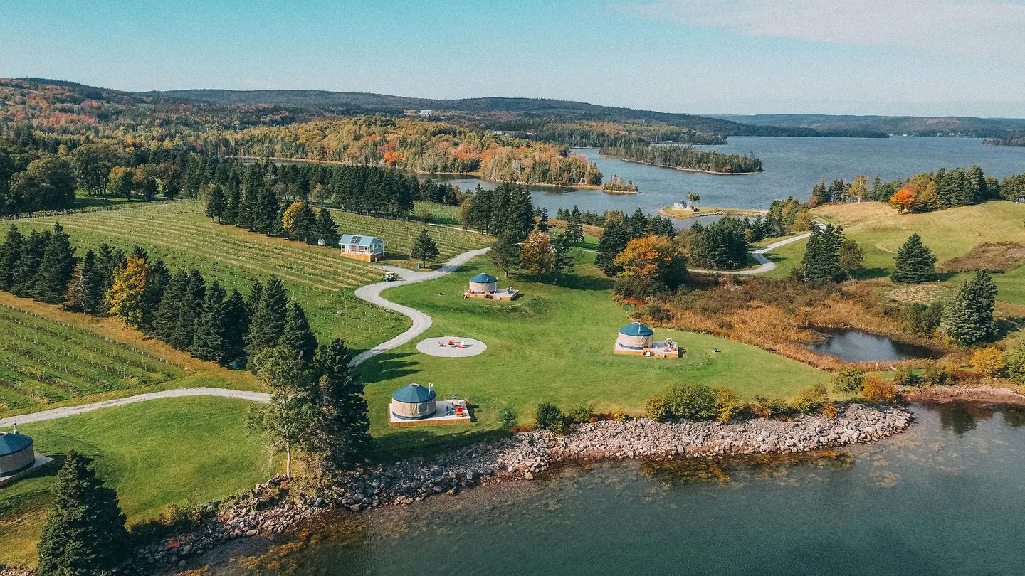 Yurts In The Vineyard LANDSCAPE