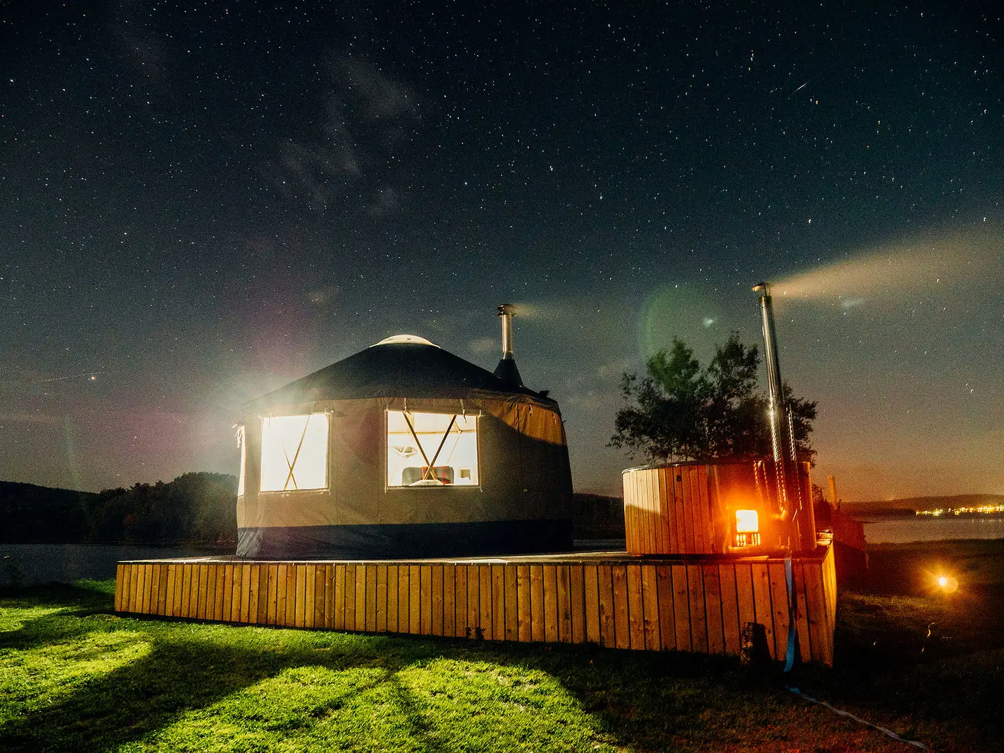 Yurts In The Vineyard LANDSCAPE