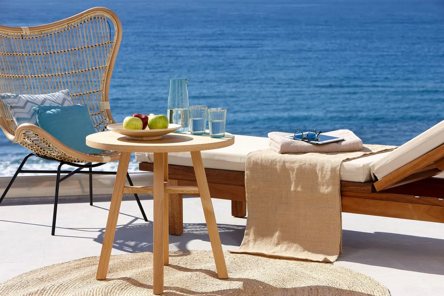 Enorme Santanna Beach Resort Terrasse