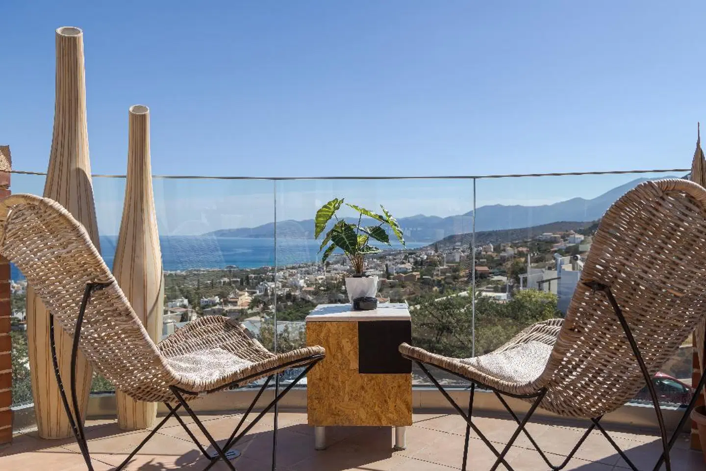 Amazones Driades Apartments Terrasse