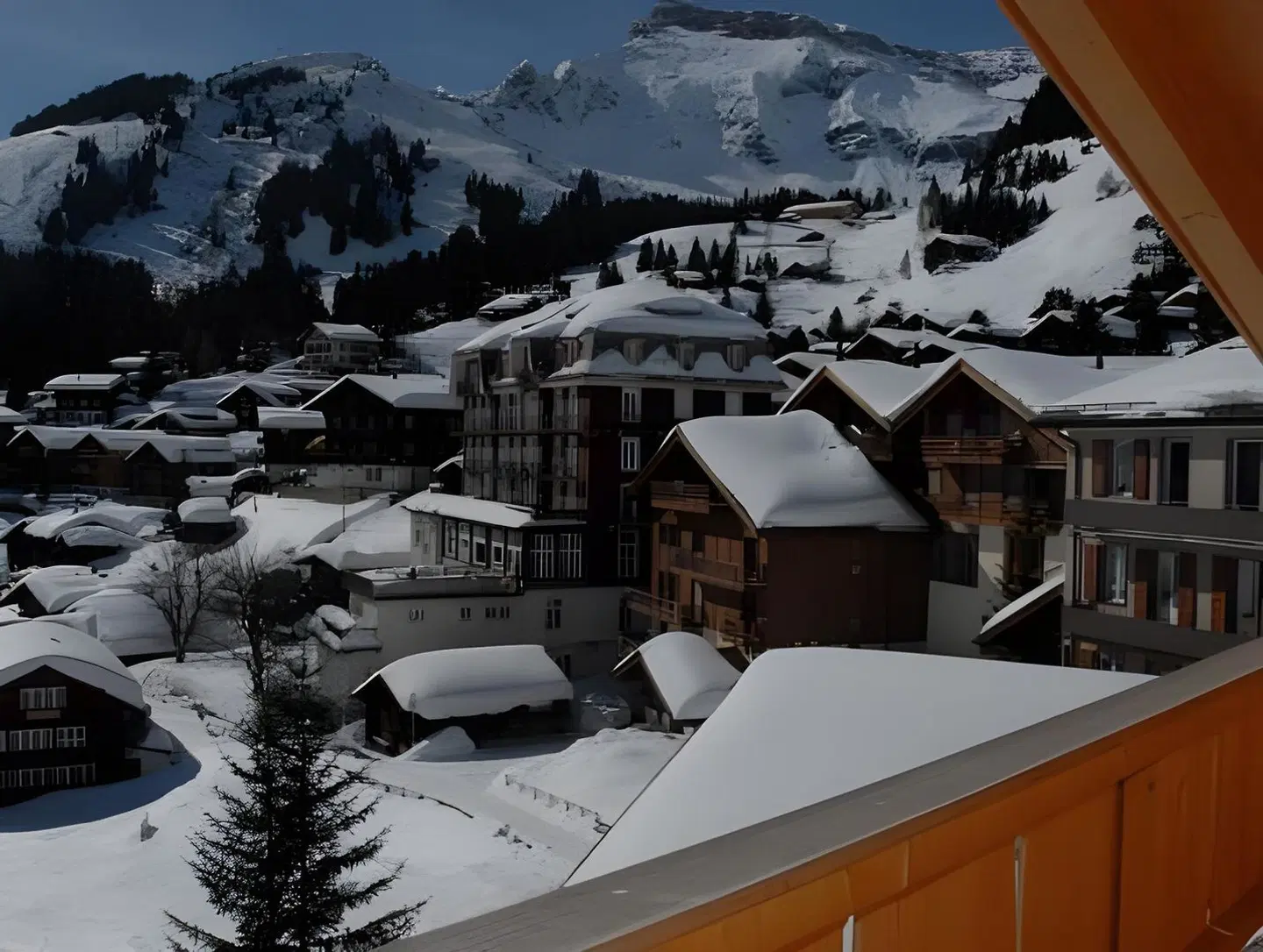 Sportchalet Mürren Terrasse