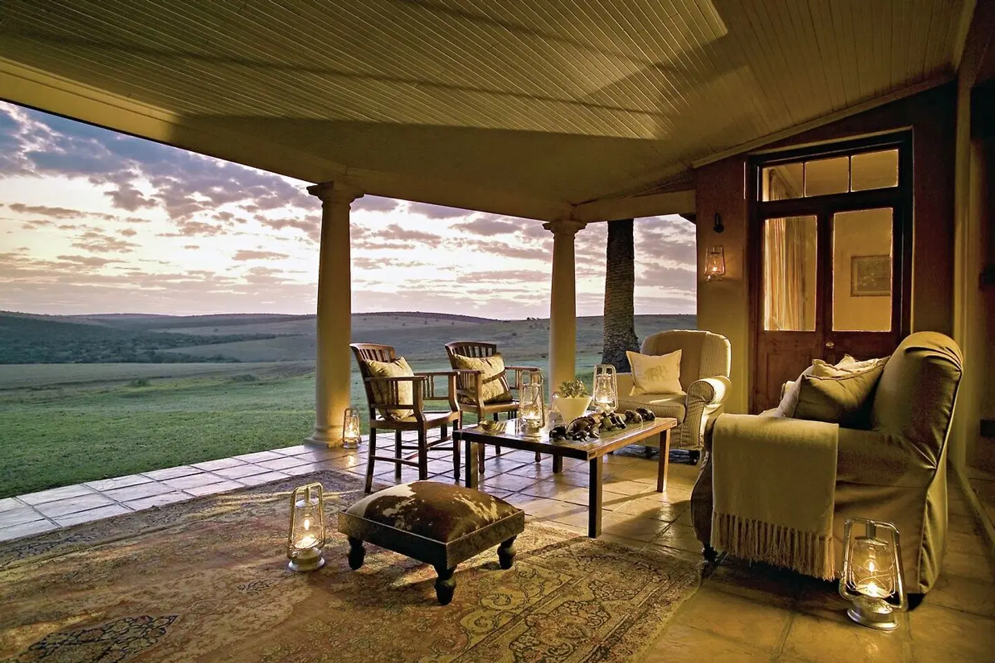 Gorah Elephant Camp Terrasse