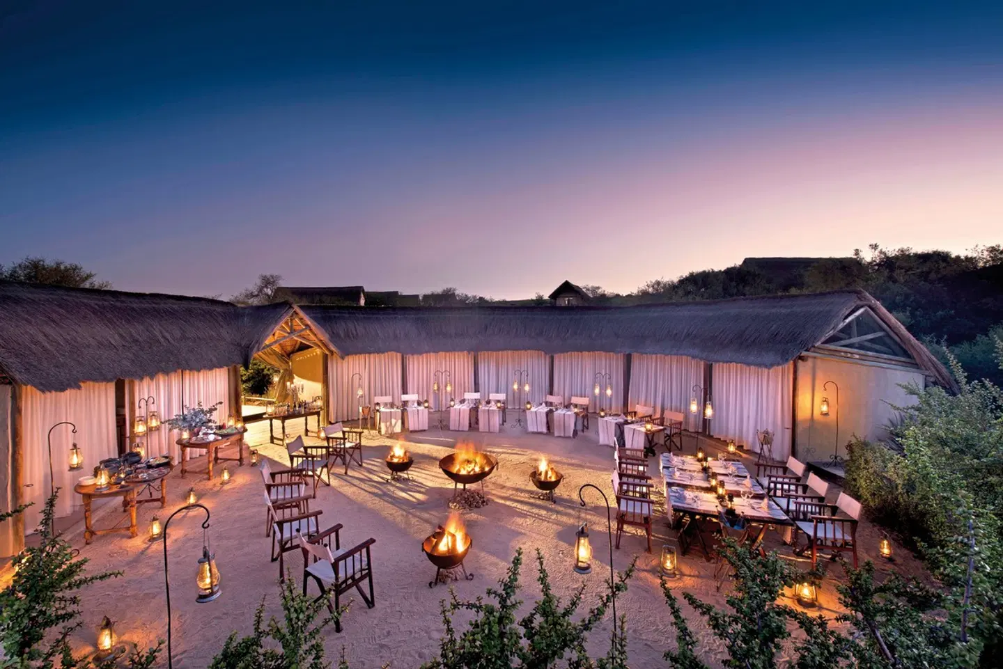 Gorah Elephant Camp Terrasse