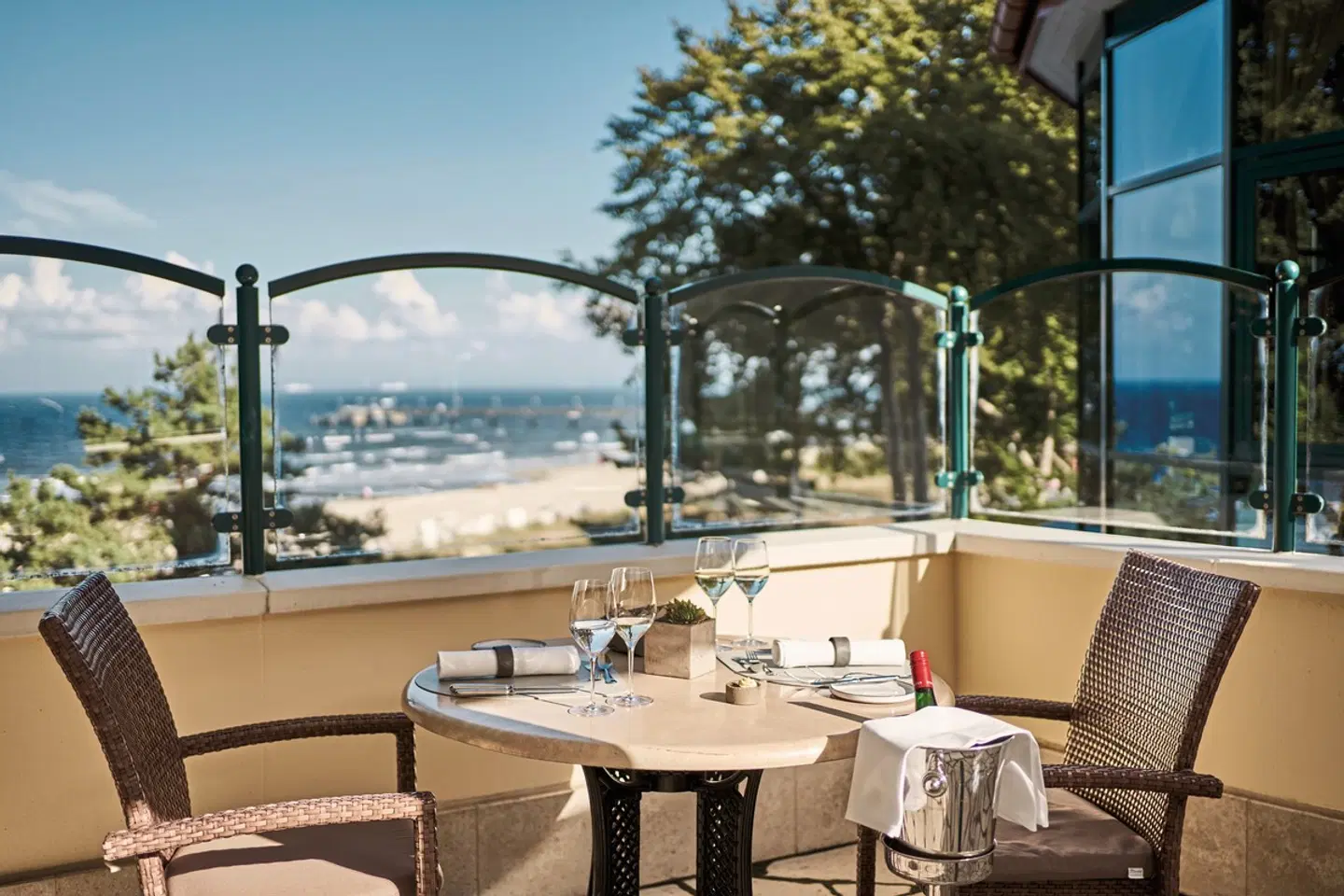 aja Strandhotel Bansin Terrasse