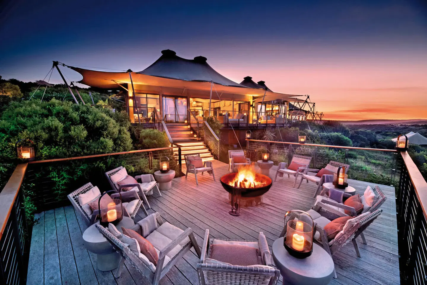 Shamwari Sindile Lodge Terrasse