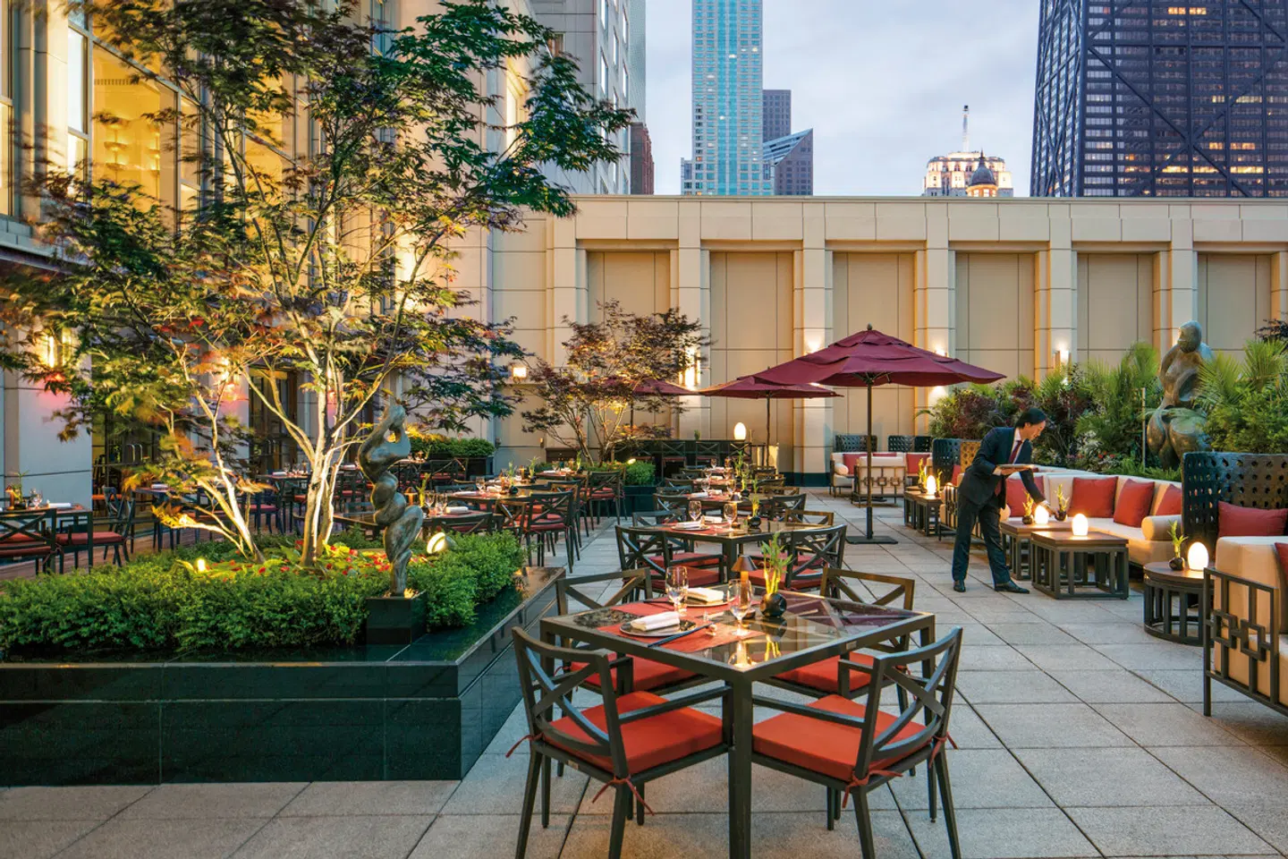 The Peninsula Chicago Terrasse