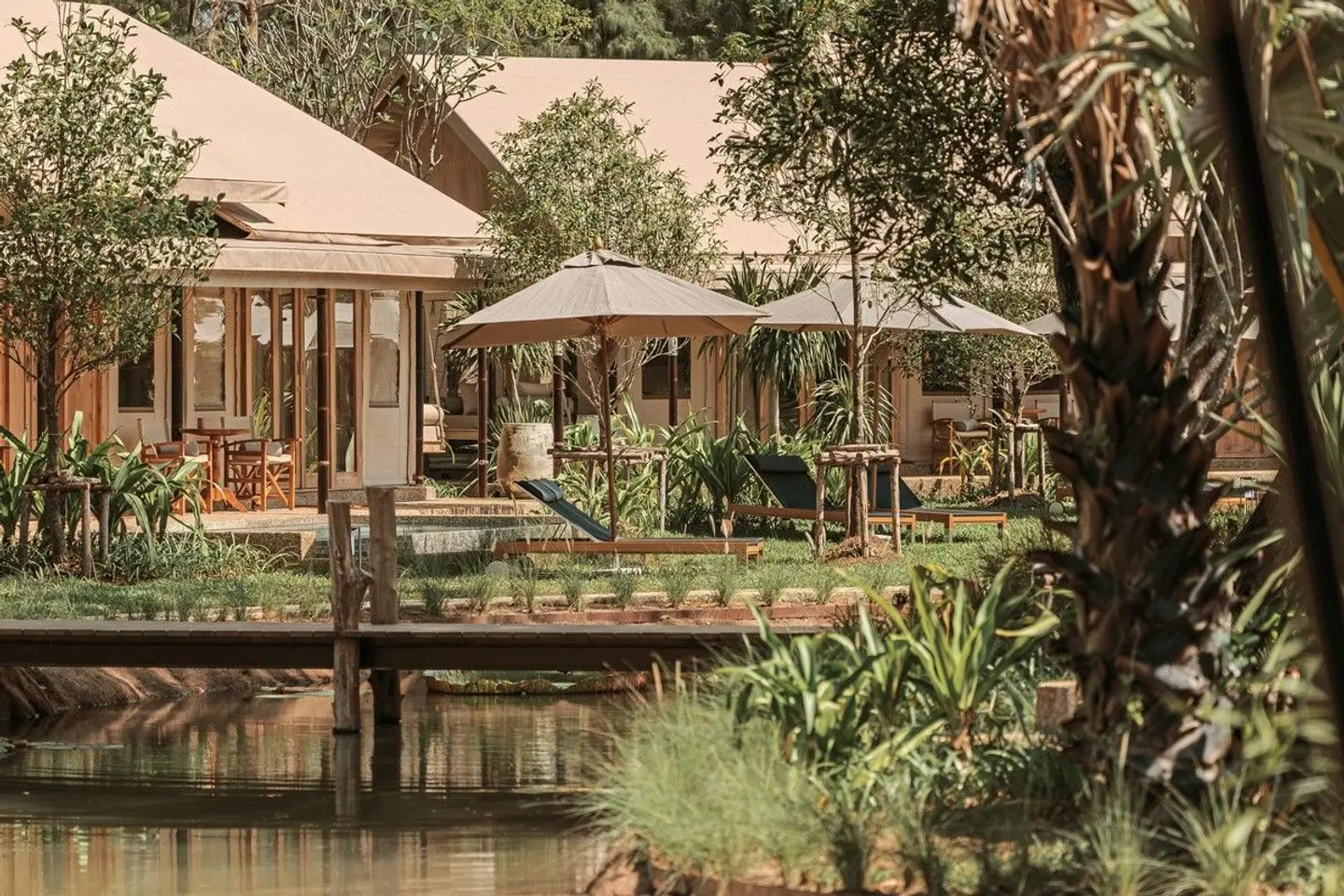 Twinpalms Tented Camp Phuket Terrasse