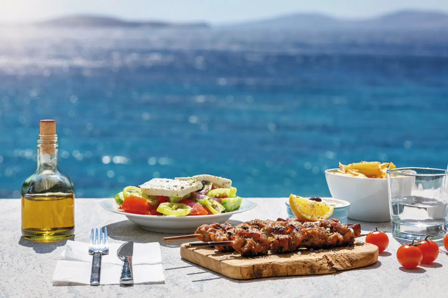 Griechenland Rundreise Terrasse