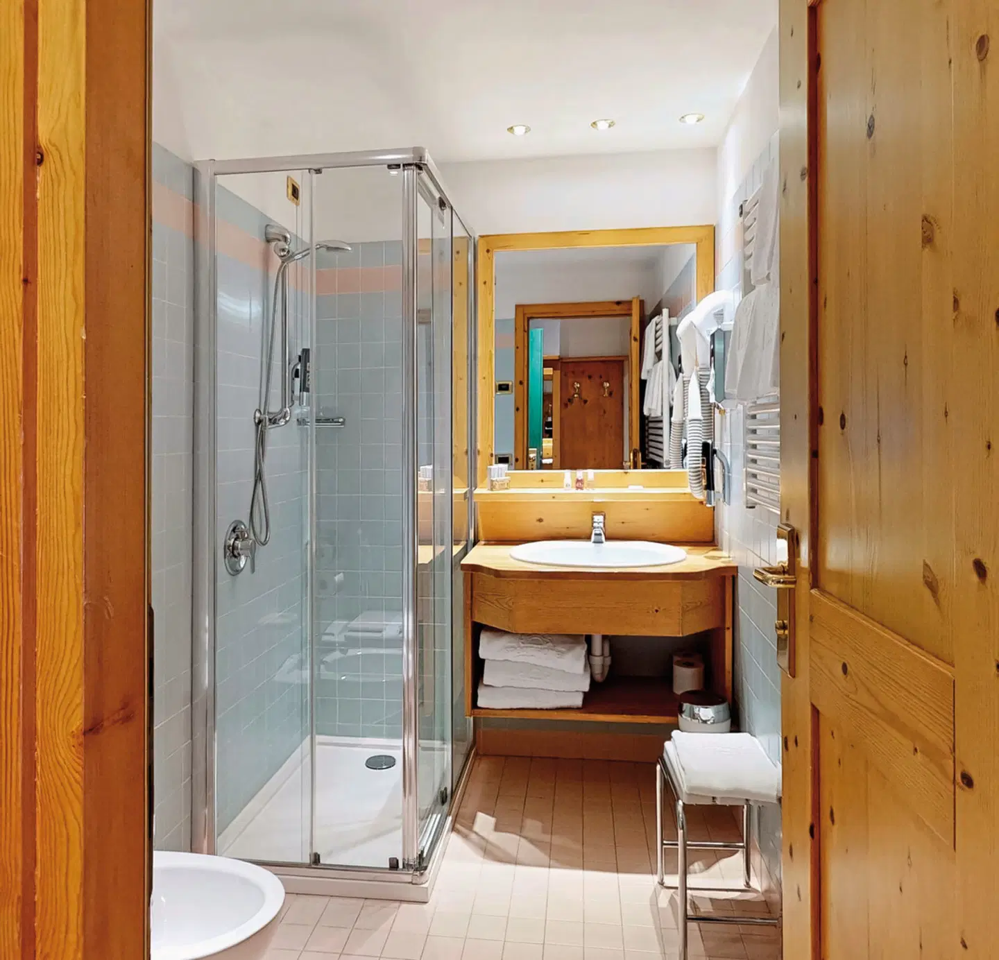 Sporthotel Rosatti Badezimmer