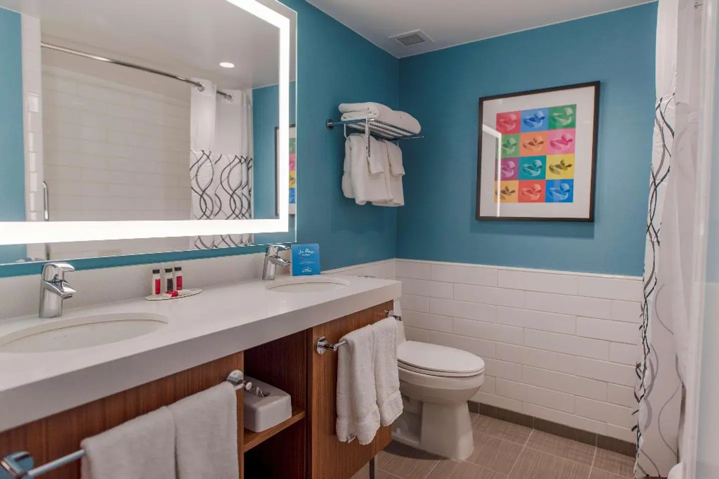 Howard Johnson by Wyndham Anaheim Hotel & Water Playground Badezimmer