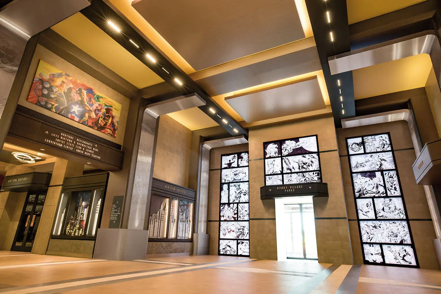 Disney Hotel New York - The Art of Marvel LOUNGE_LOBBY