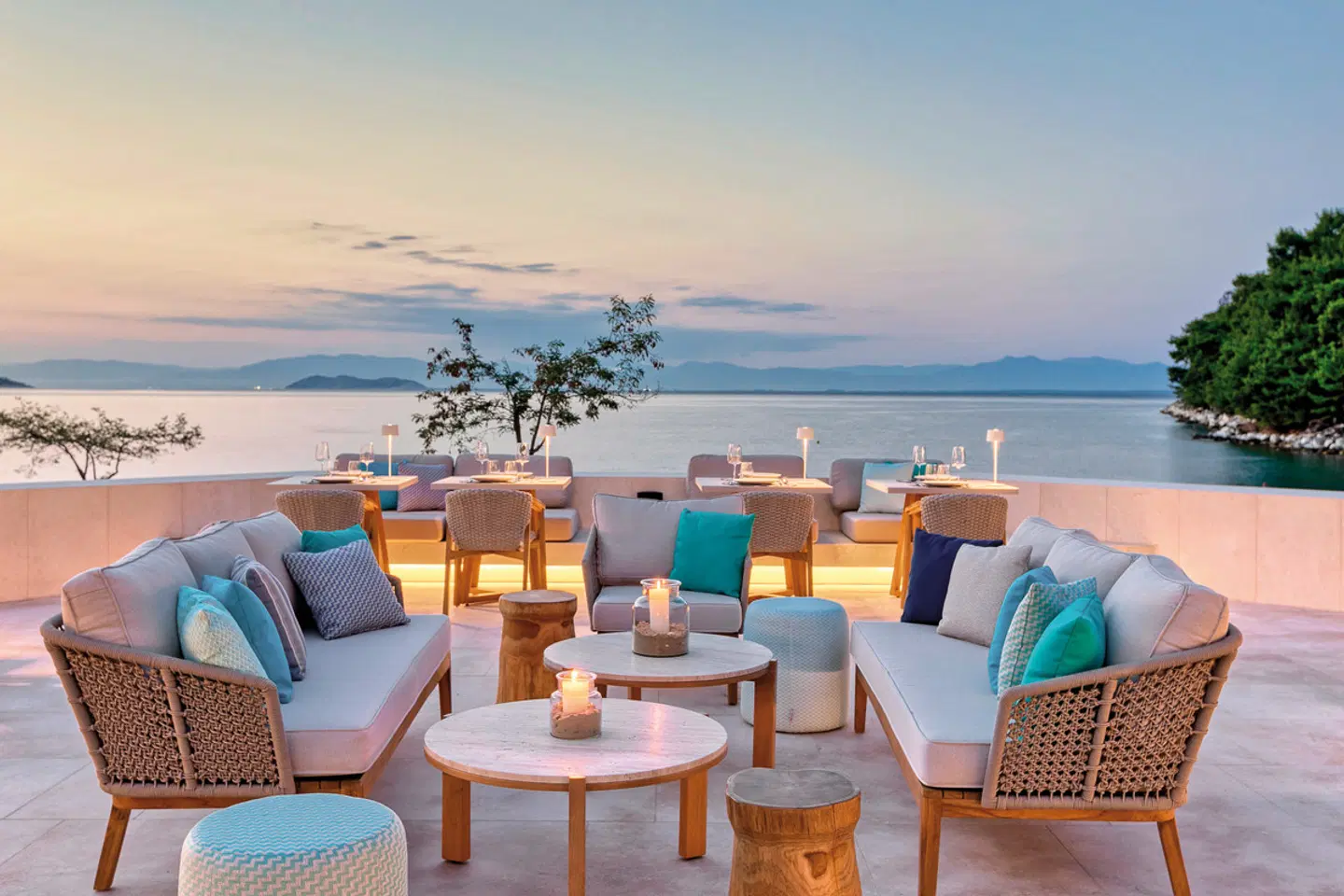 Vathi Cove Luxury Resort & Spa Terrasse