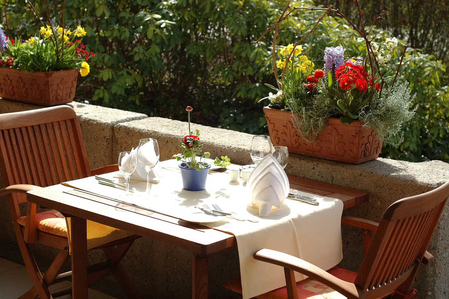 City Hotel Dresden Radebeul Terrasse