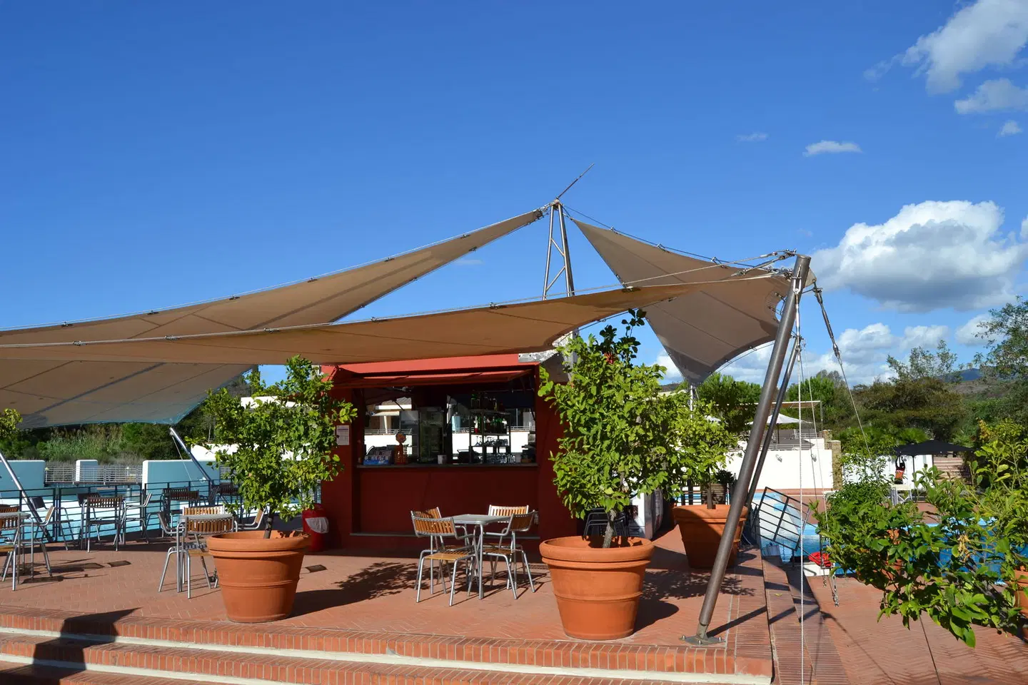 Camping Village Rocchette Terrasse