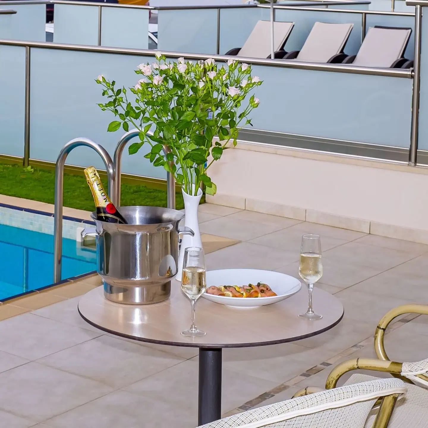 Porto Platanias Beach Resort & Spa Terrasse