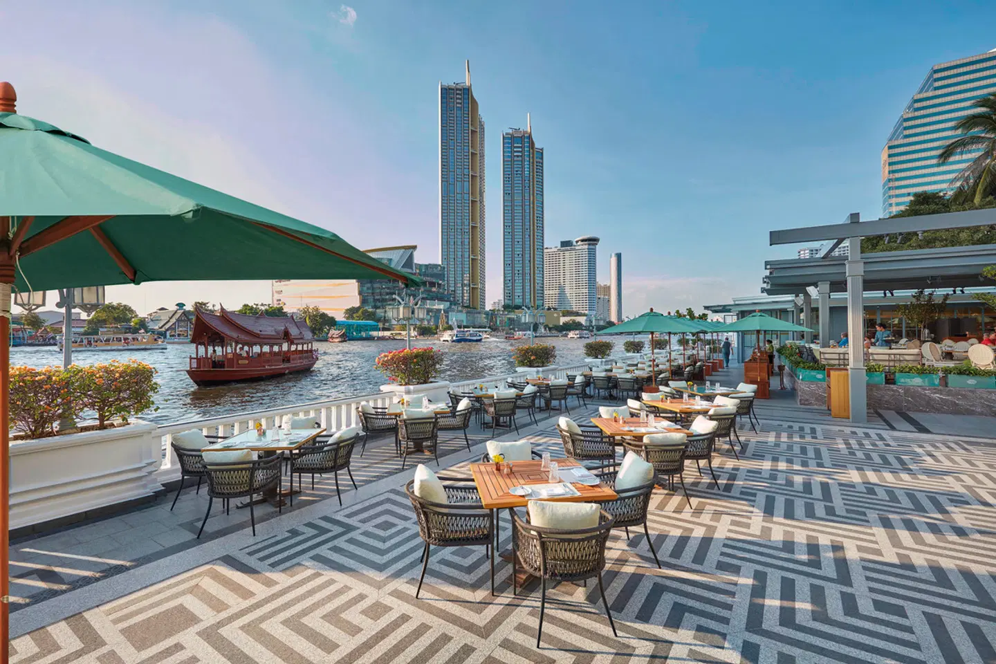 Mandarin Oriental, Bangkok Terrasse