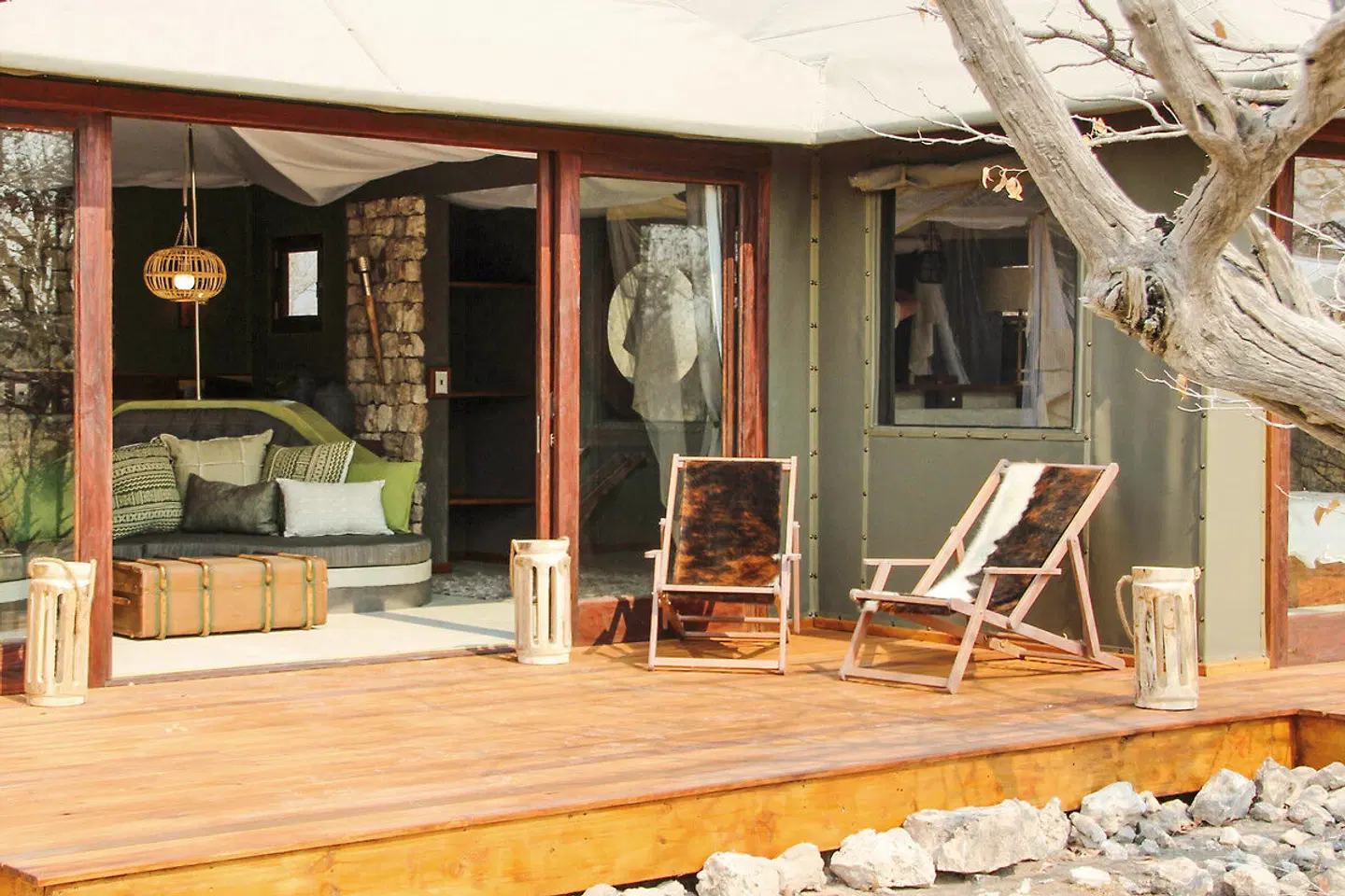 Etosha Oberland Lodge Terrasse