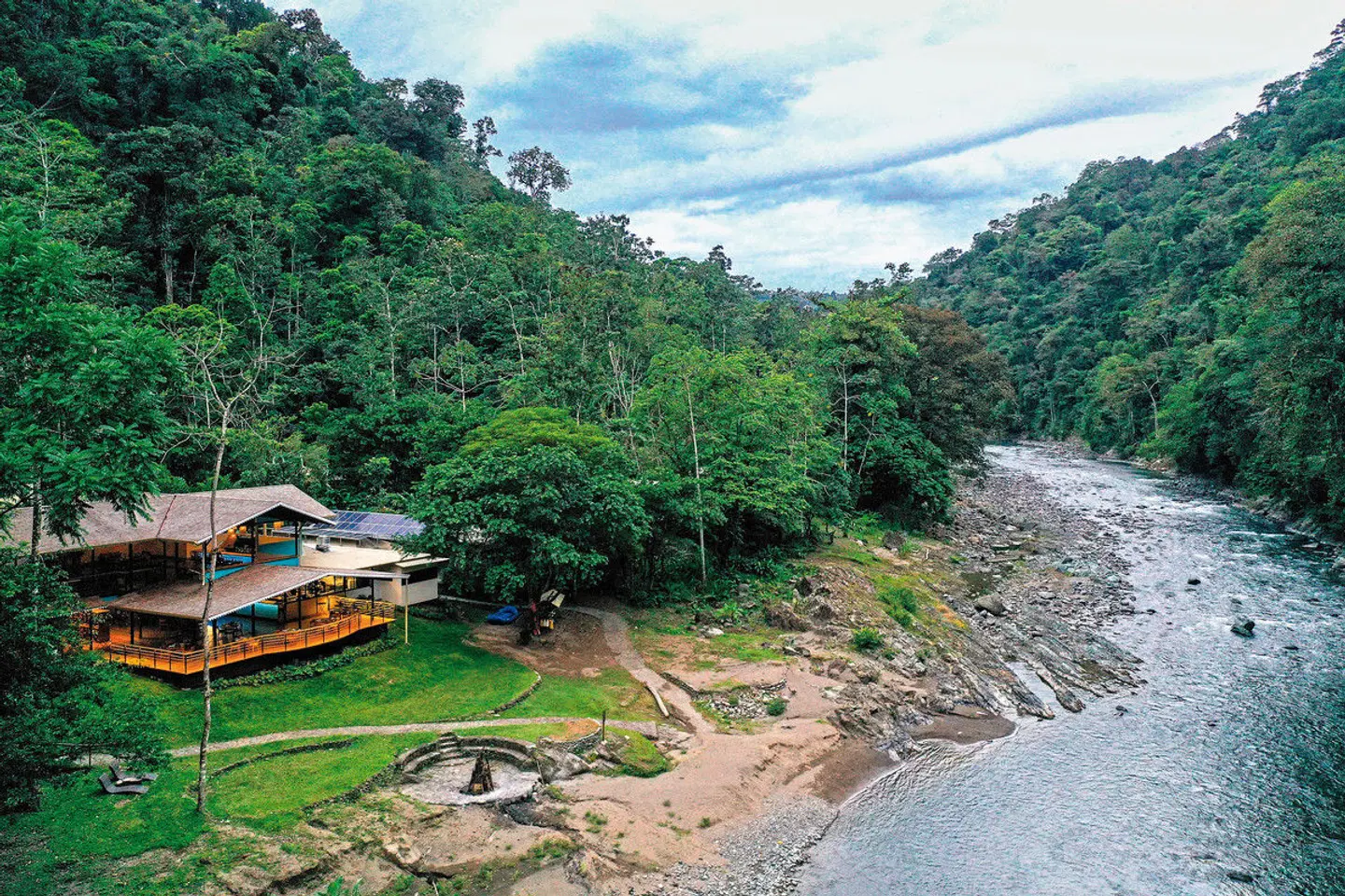 Tropenparadies Pacuare Lodge Garten