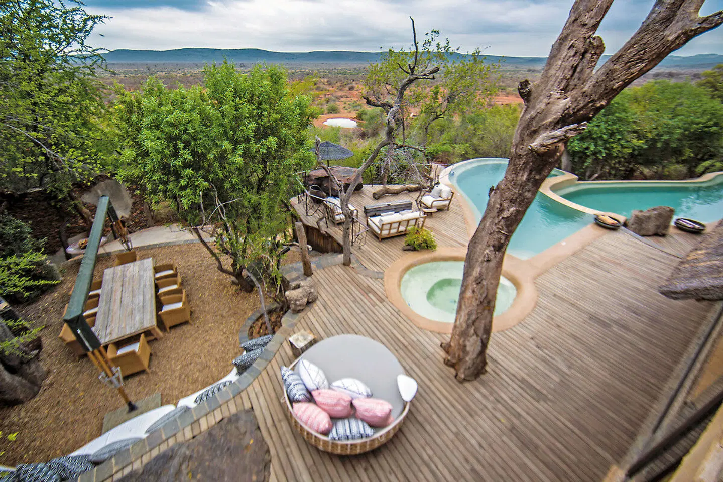 Molori Safari Lodge Terrasse