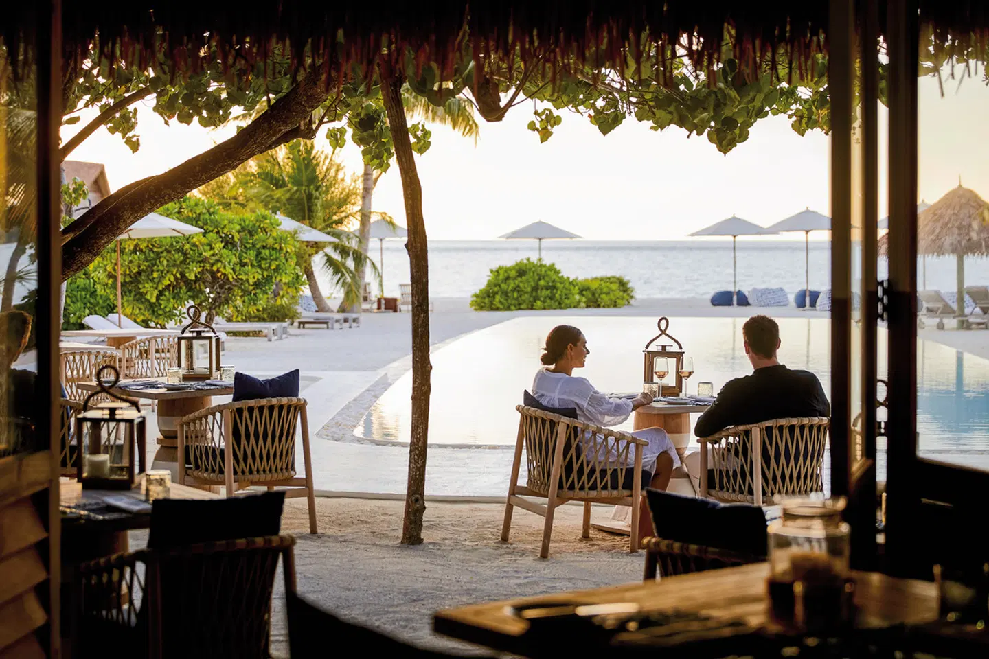 COMO Cocoa Island Terrasse