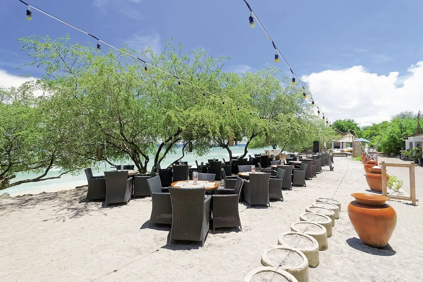 Jambuluwuk Oceano Resort Gili Trawangan Terrasse