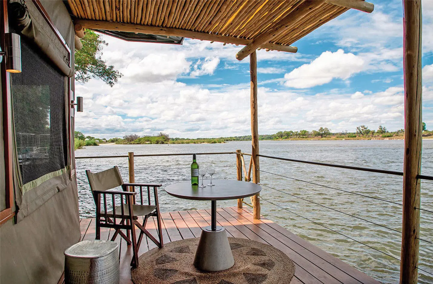 Ndhovu Safari Lodge Terrasse