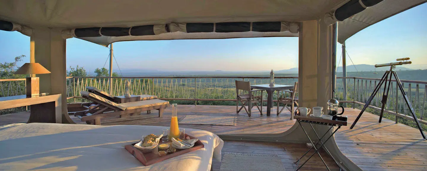 Bushtops Hopping in Kenia und Tansania Terrasse