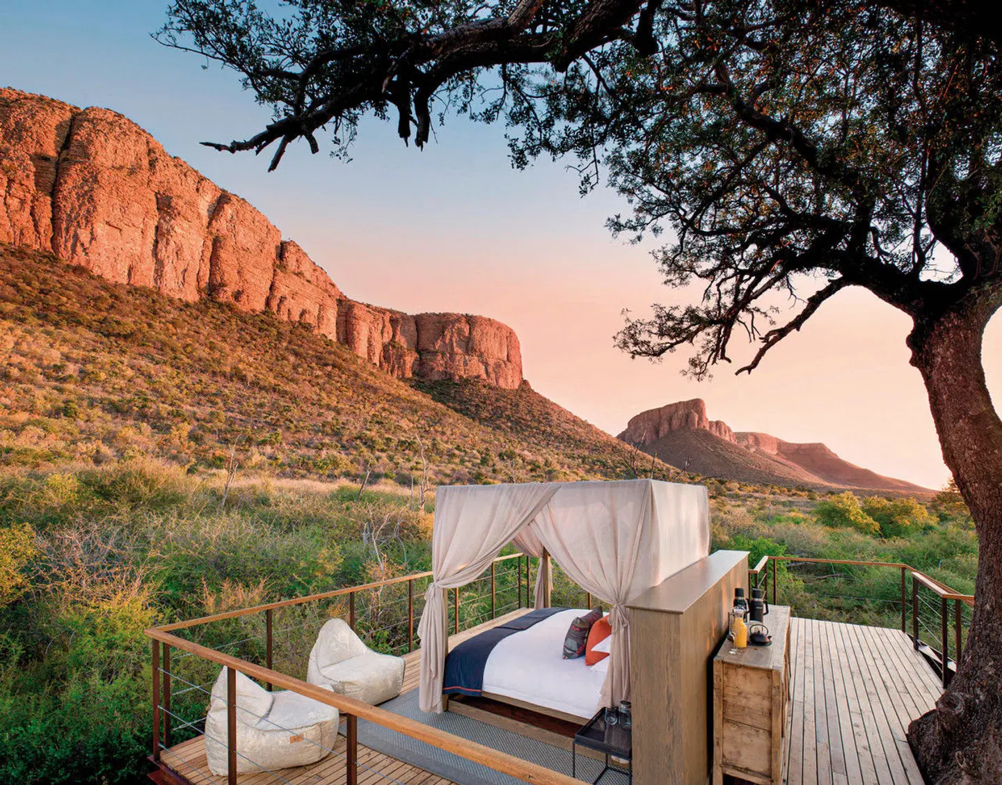 Auf Familiensafari in Südafrika mit More Hotels Terrasse