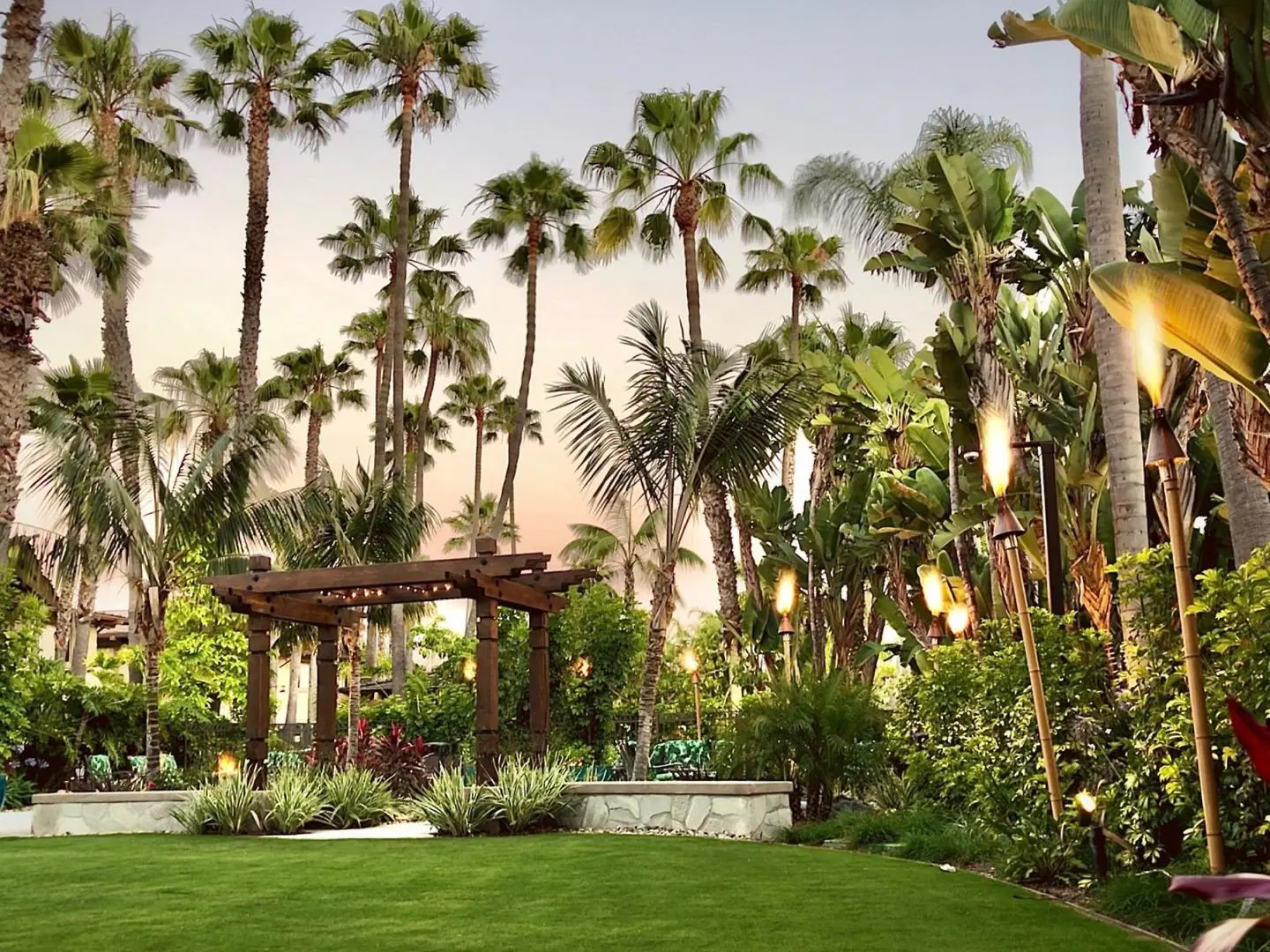 Humphreys Half Moon Inn Garten