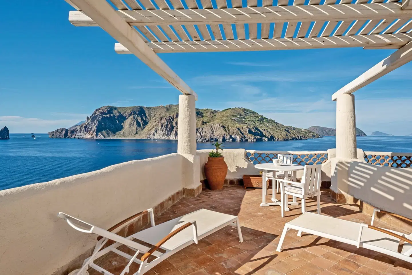 Therasia Resort Sea & Spa Terrasse