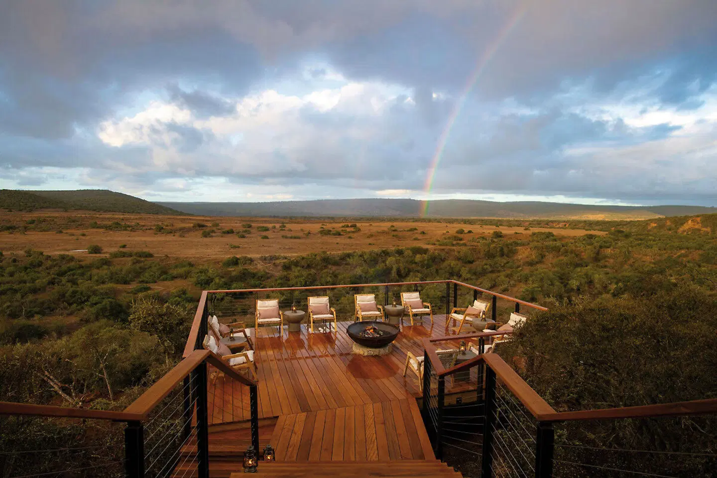 Shamwari Private Game Reserve Terrasse