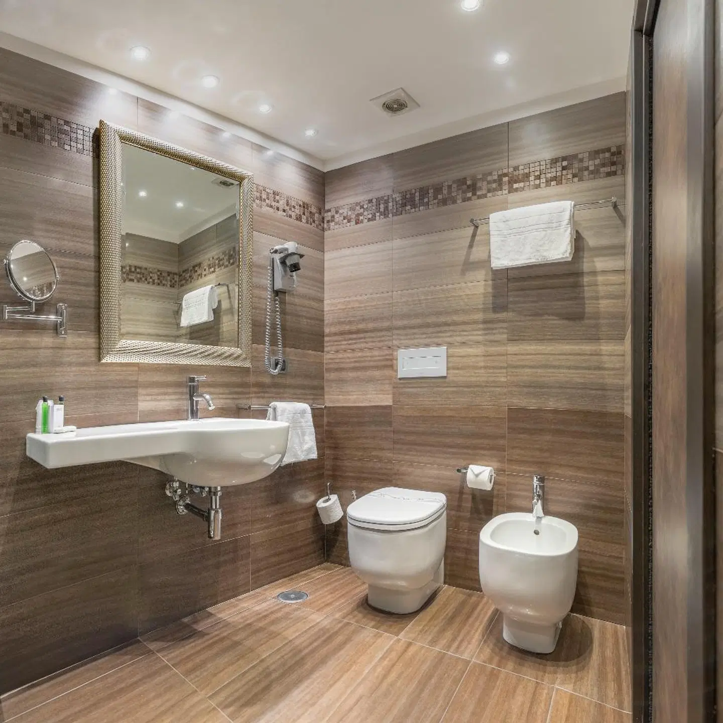 Rome Airport Hotel Fiumicino Badezimmer