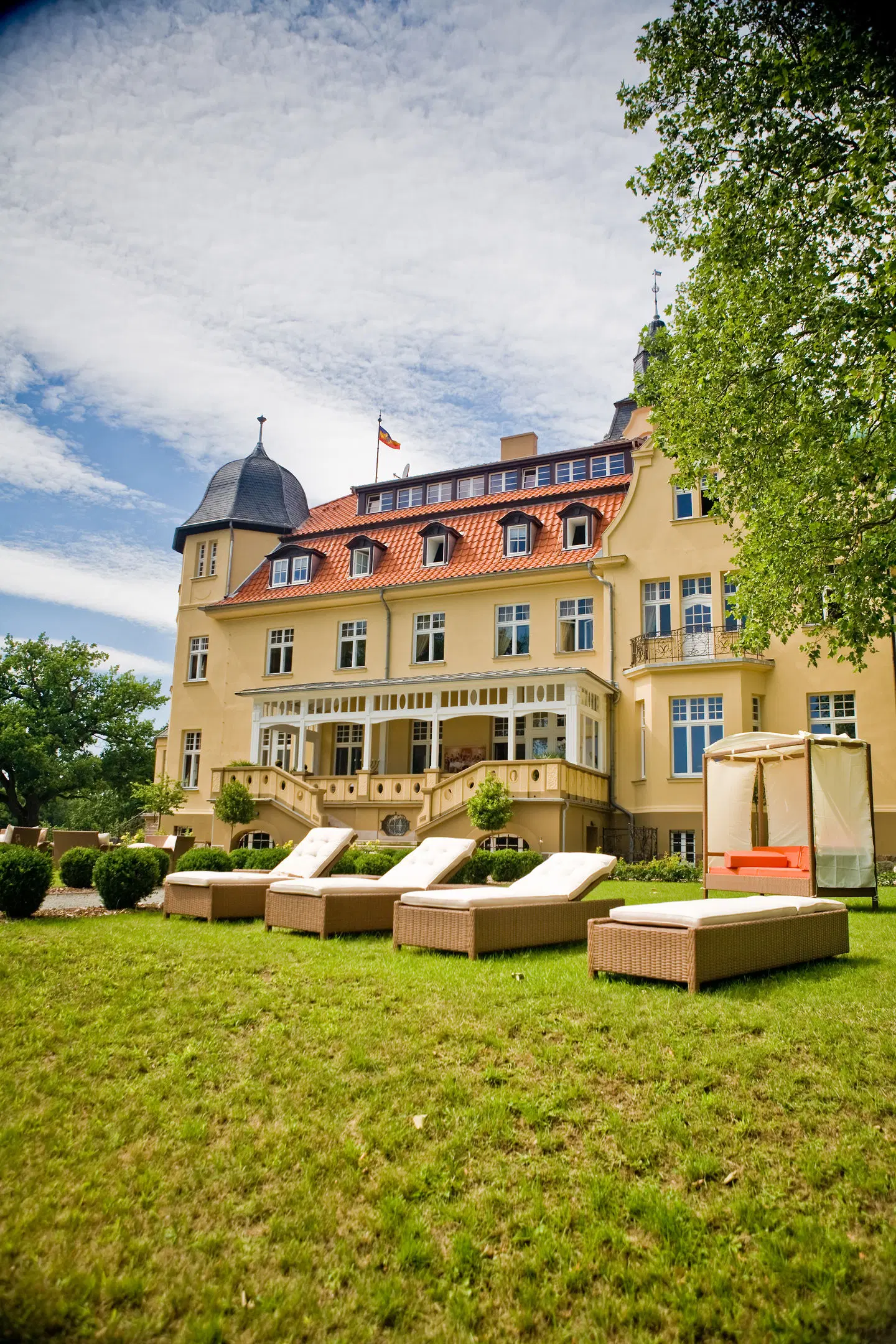 Bernsteinschloss Wendorf Garten