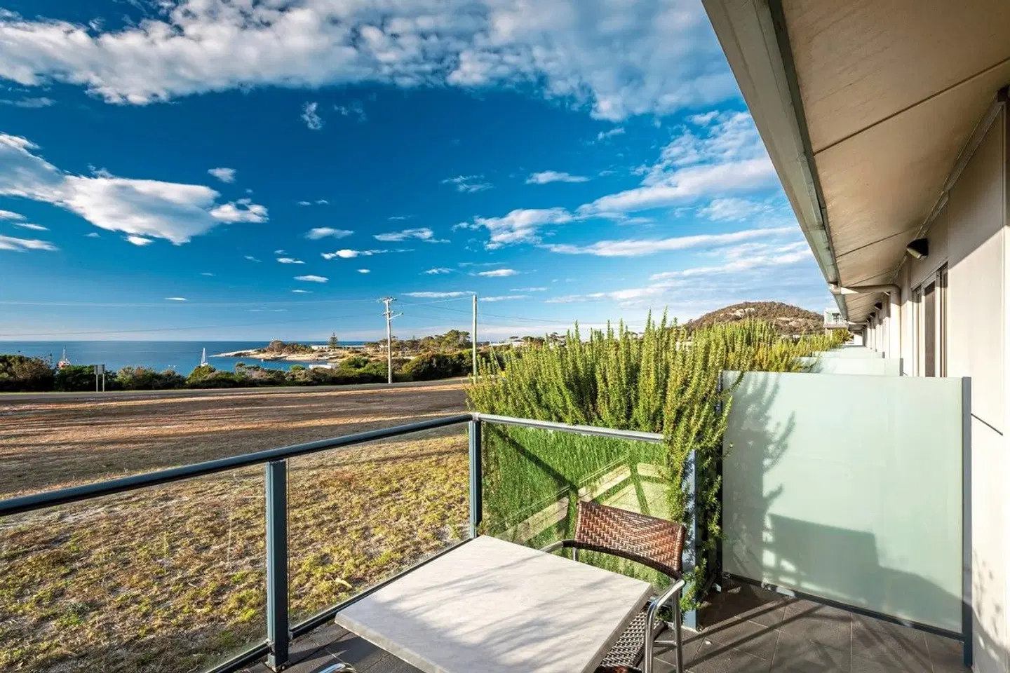 Beachfront Bicheno Terrasse