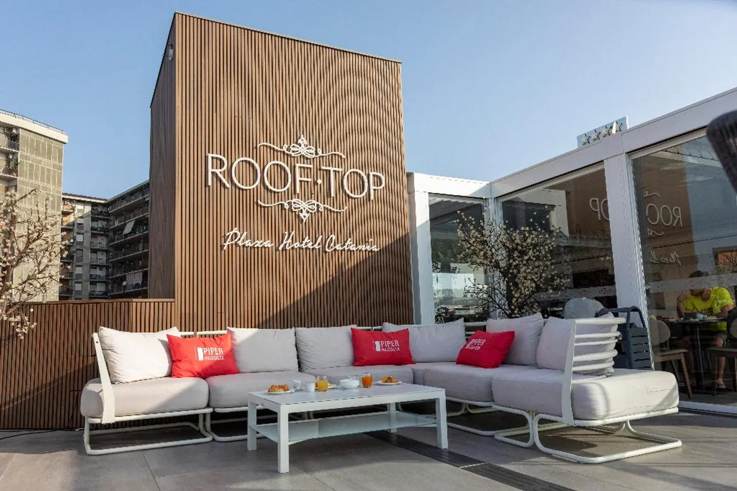 Plaza Hotel Catania Terrasse