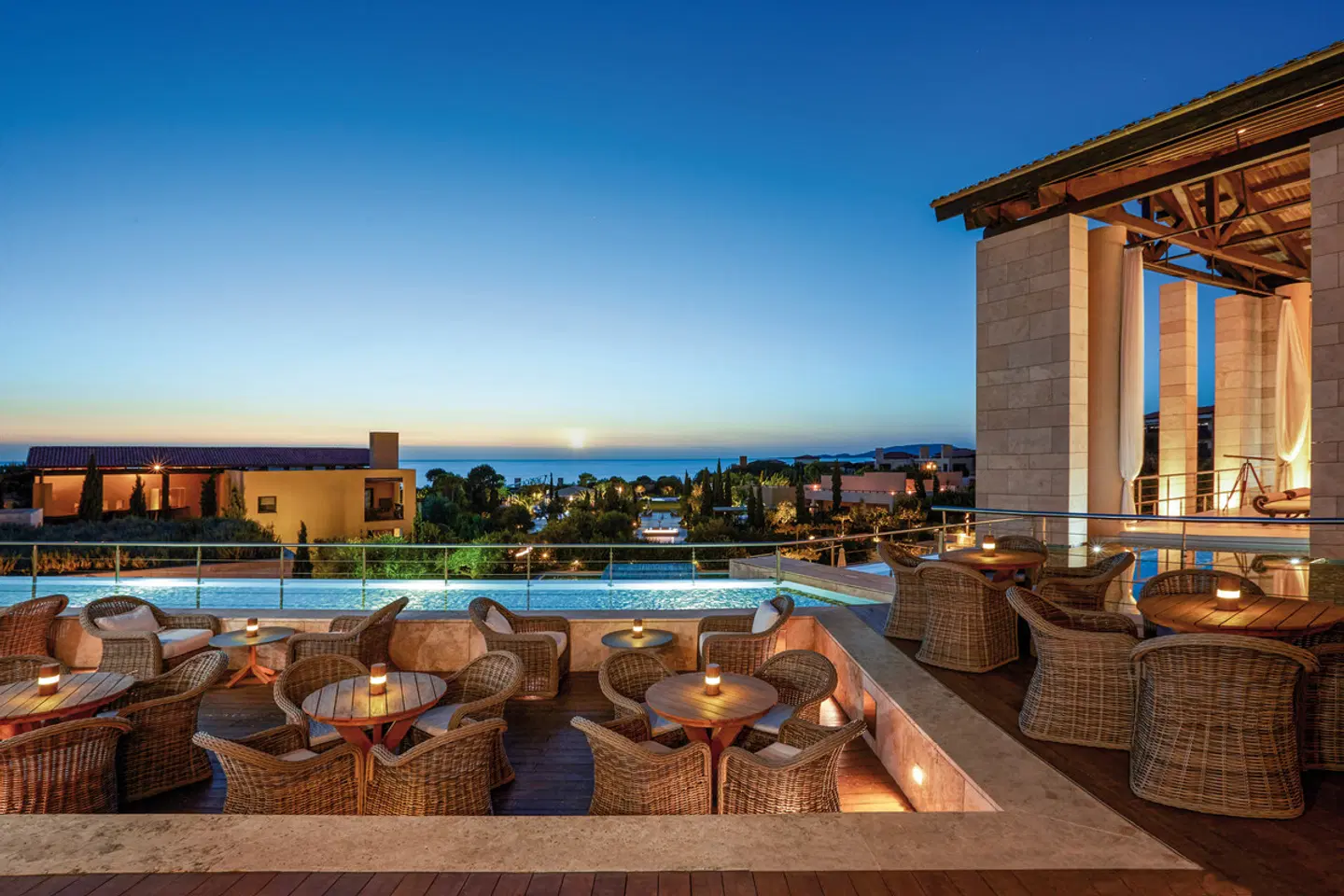 The Romanos, a Luxury Collection Resort, Costa Navarino Terrasse