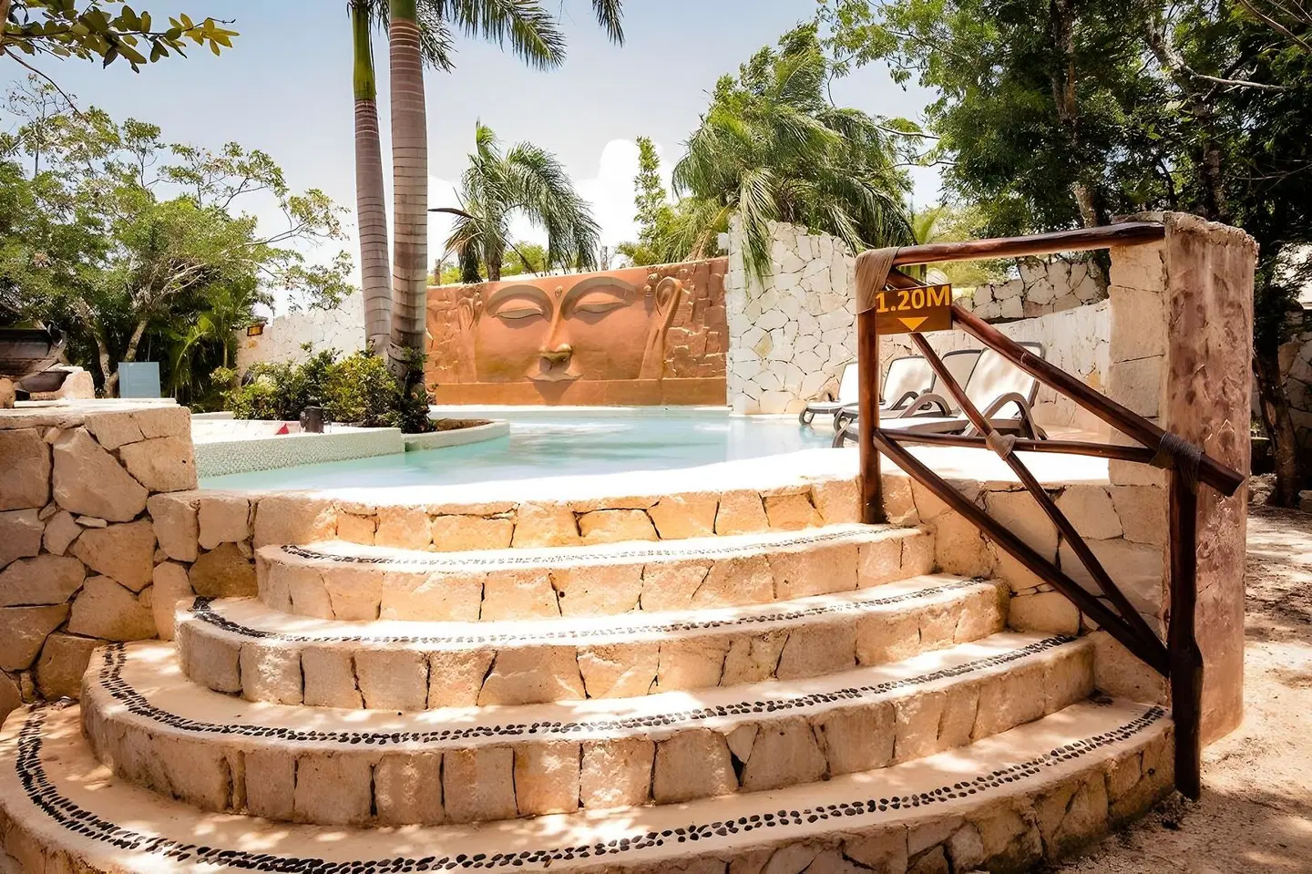 Serenity Authentic Glamping Tulum Terrasse