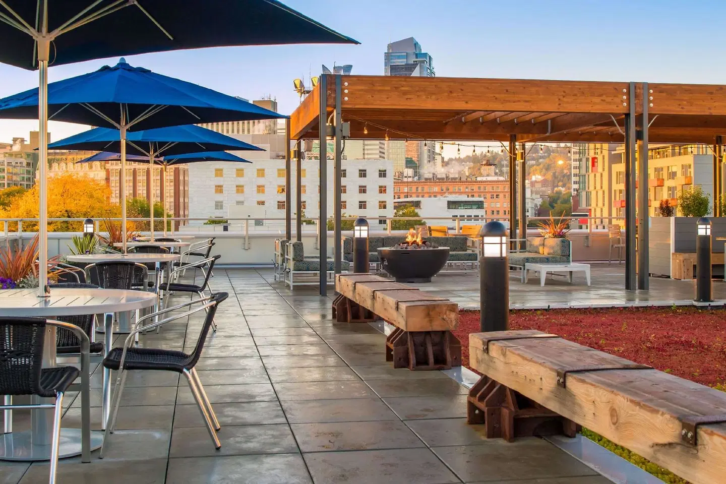 Hampton Inn & Suites Portland-Pearl District Terrasse