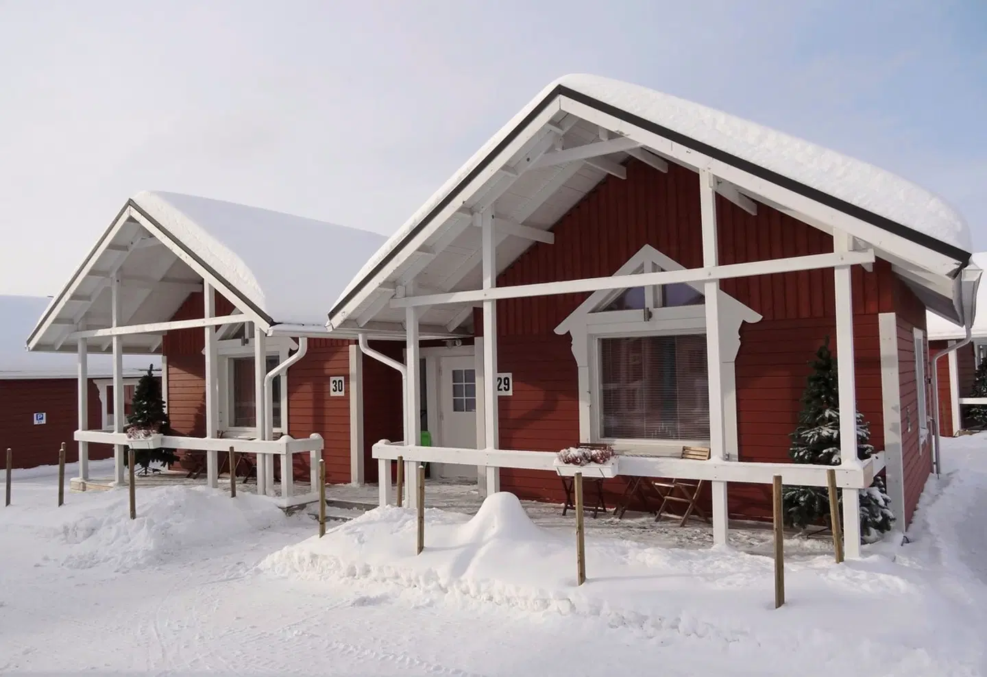 Santa Claus Holiday Village Terrasse