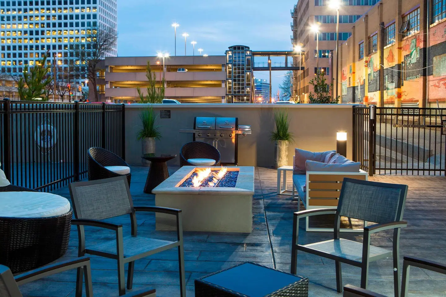 Residence Inn by Marriott Tulsa Downtown Terrasse