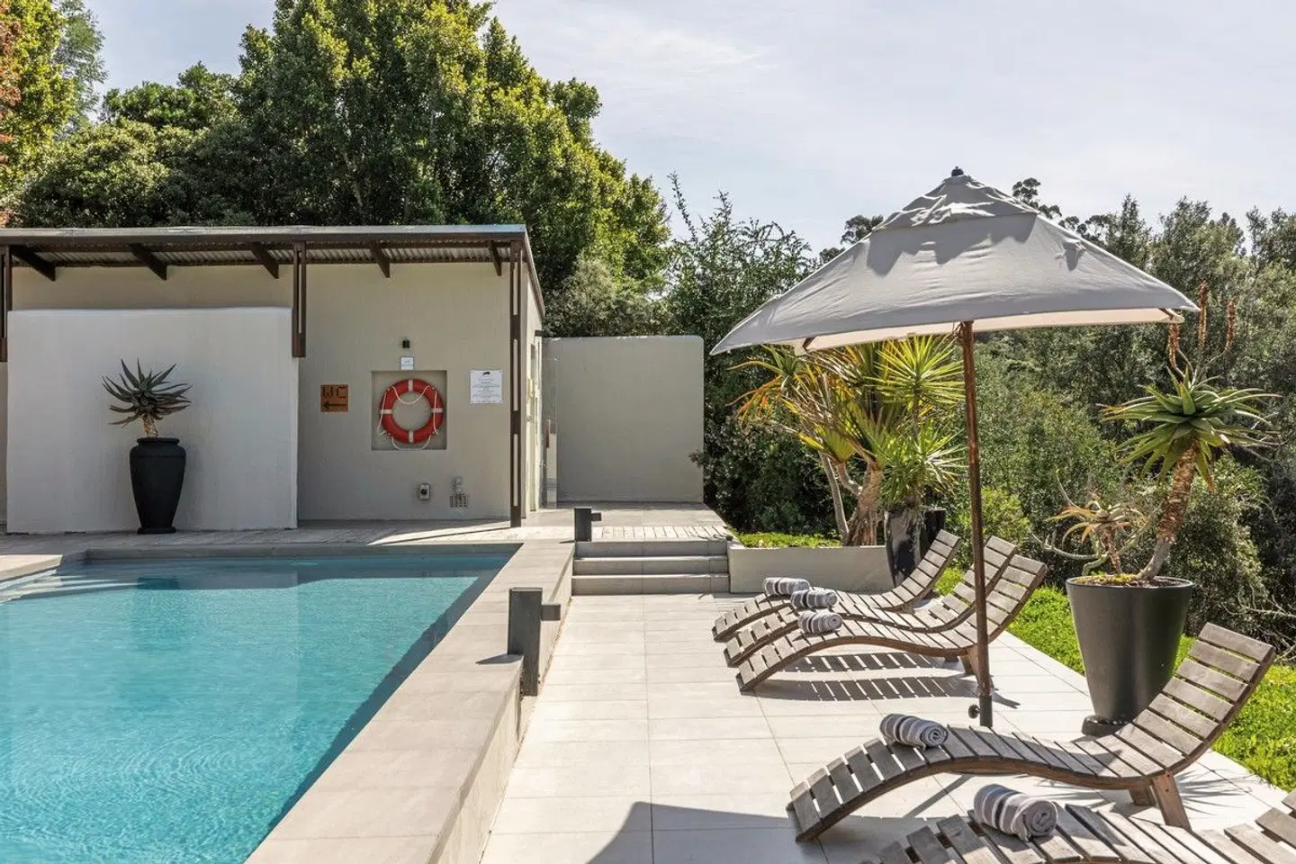 Hog Hollow Country Lodge Terrasse