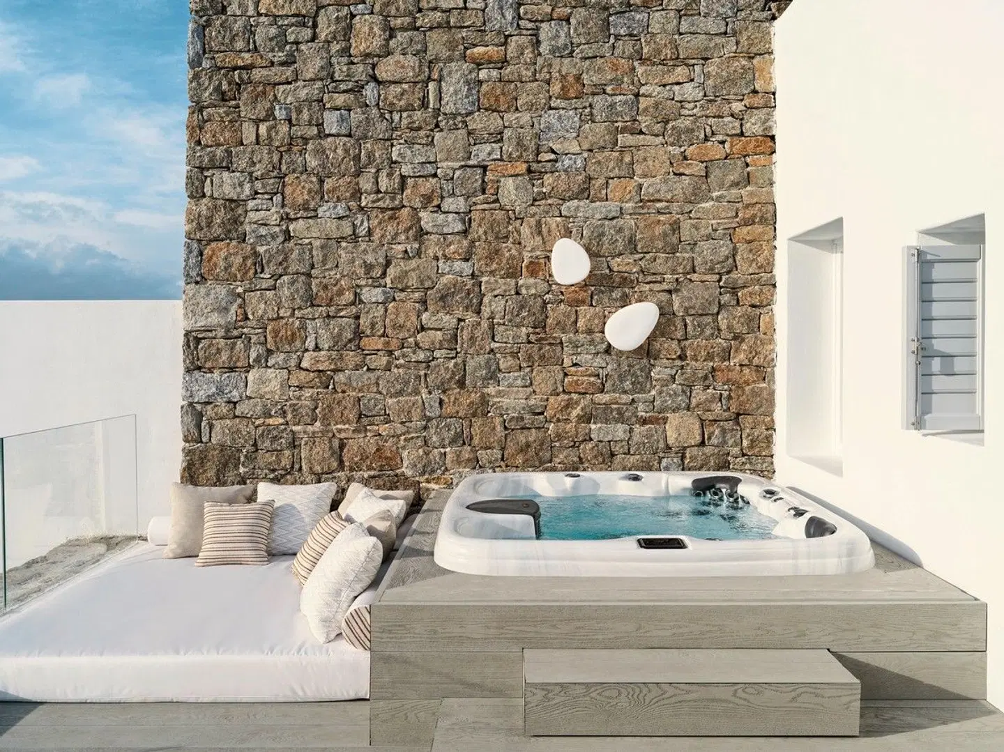 Deos Mykonos - A Myconian Collection Hotel Badezimmer