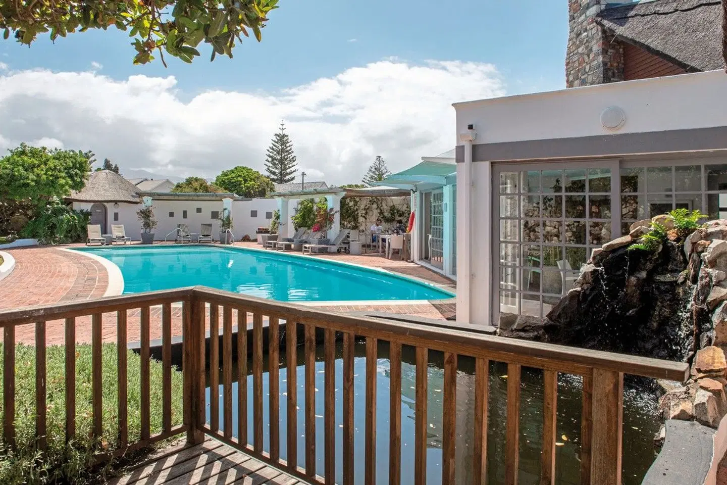 Whale Rock Luxury Lodge Terrasse