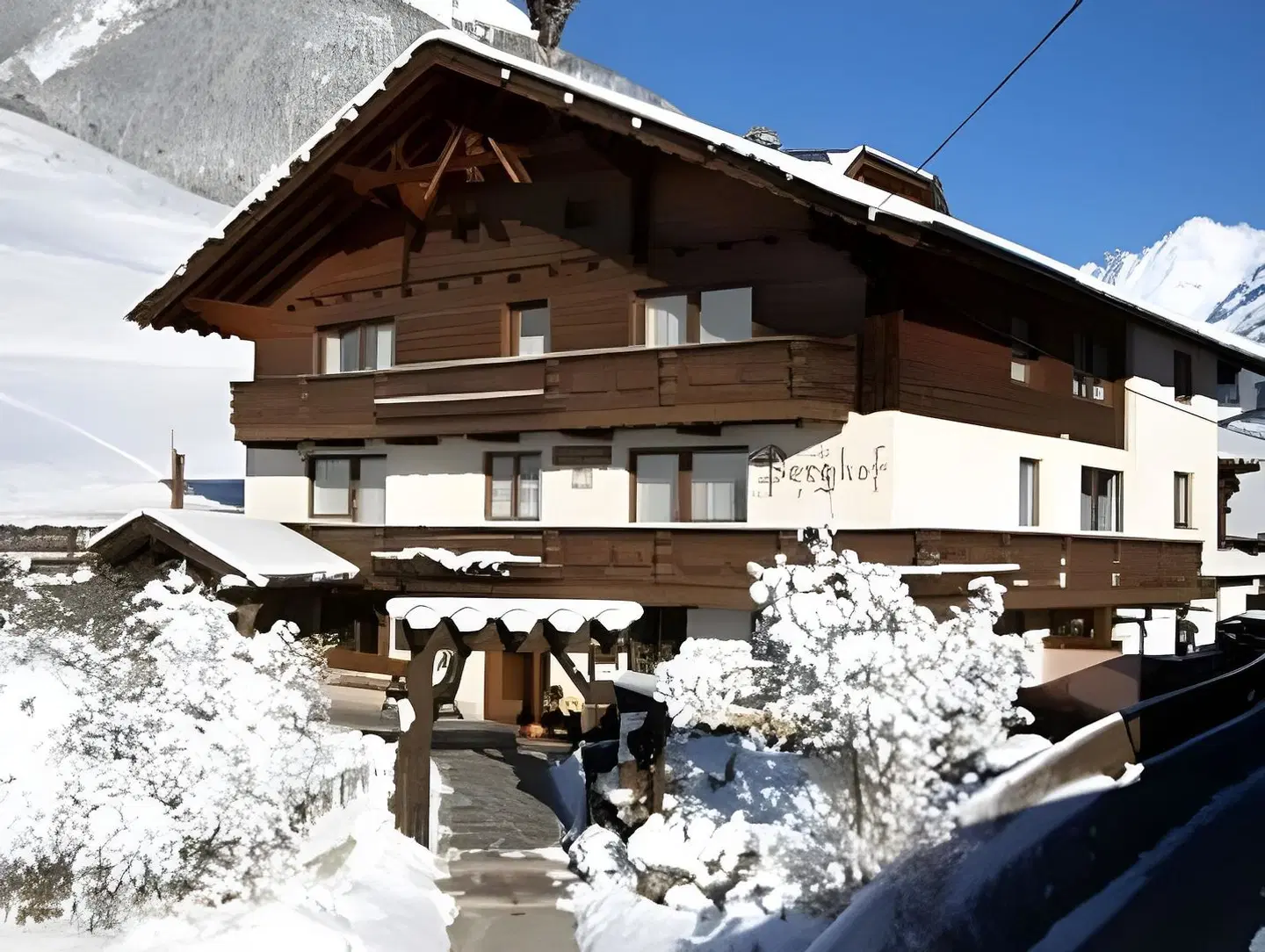 Berghof Soelden Anno 1588 Terrasse