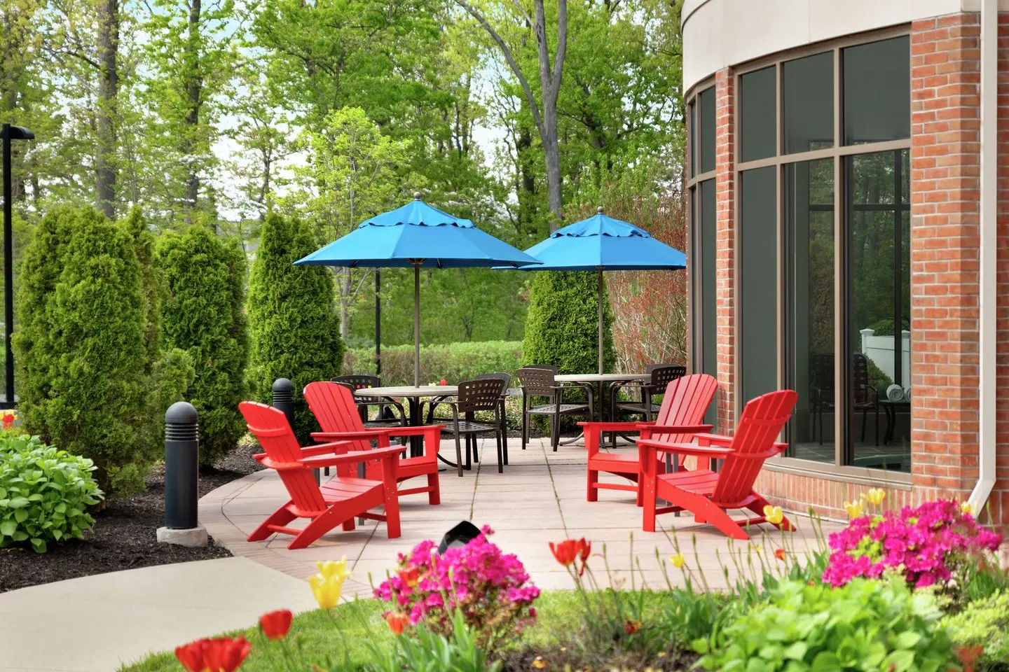 Hilton Garden Inn Stony Brook Terrasse