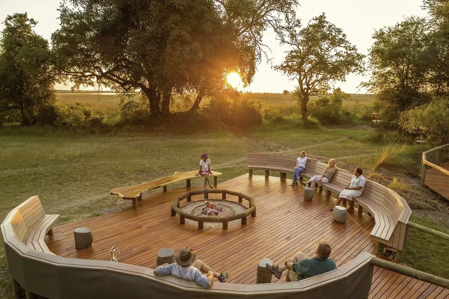 Botswana und Simbabwe zum Träumen Terrasse